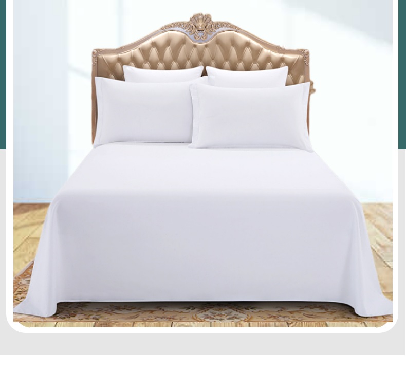 Hotel pure cotton sateen three sections without printing four-piece set can be purchased single variety