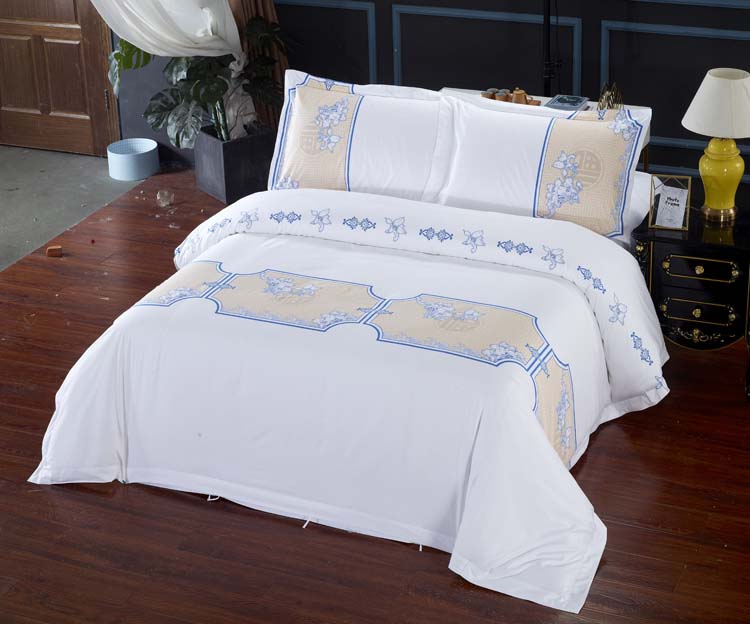 Hotel jacquard pure cotton linen four-piece set can be purchased single variety