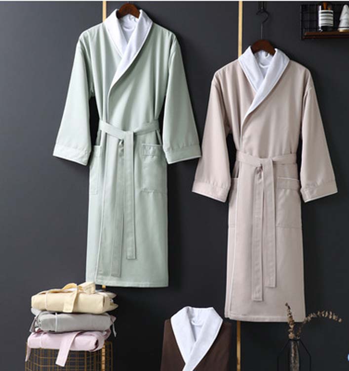 Polyester cotton bathrobe