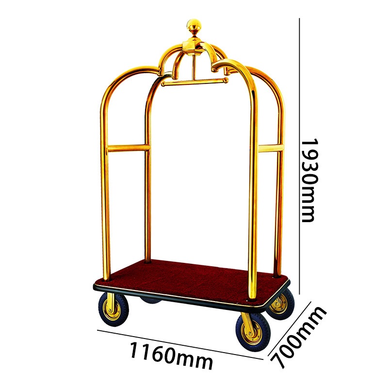 酒店行李车服务车大堂宾馆多功能手推行李运送车