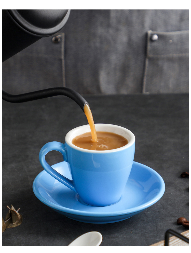 色釉特浓杯浓缩杯意式欧式标准拿铁杯