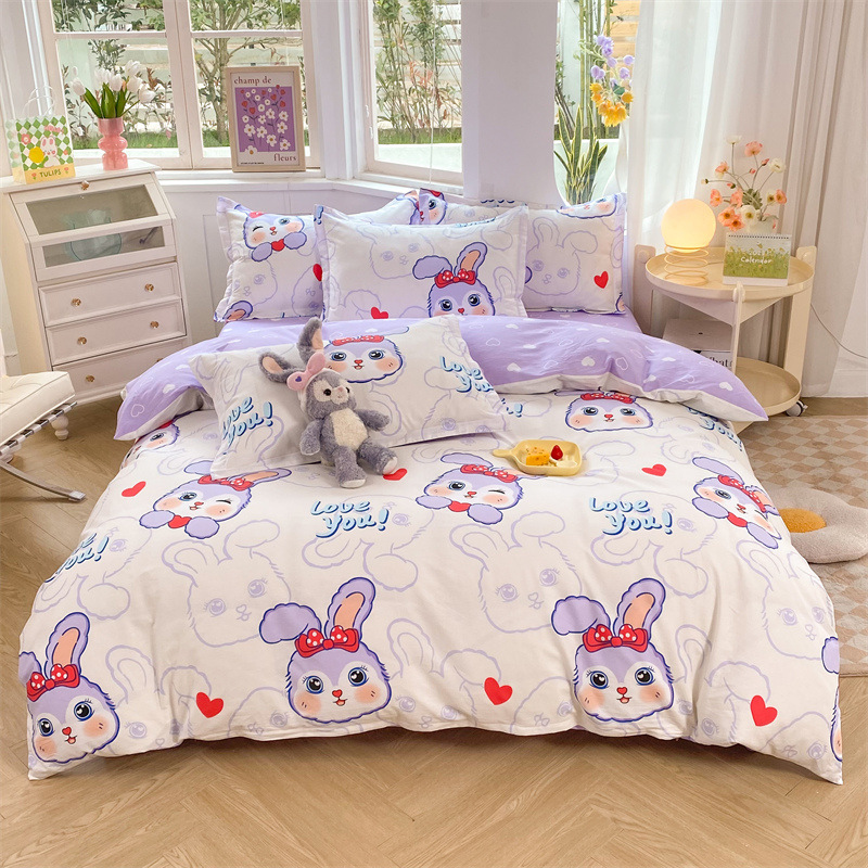 100%全棉加厚磨毛被套