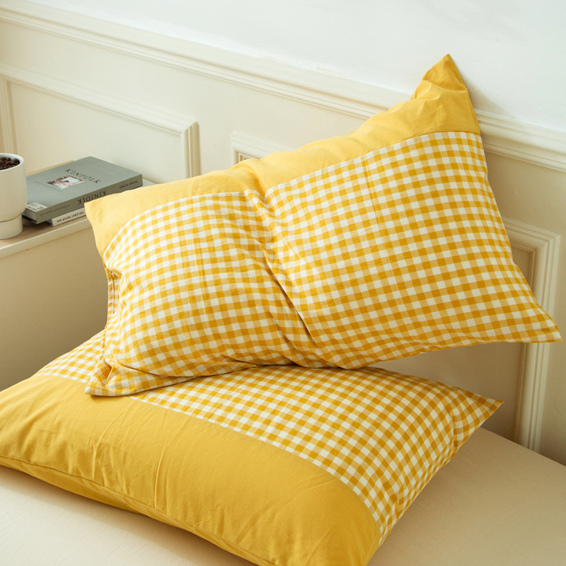 全棉水洗棉枕套