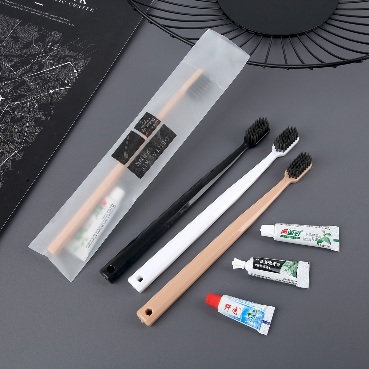 二合一一次性牙刷