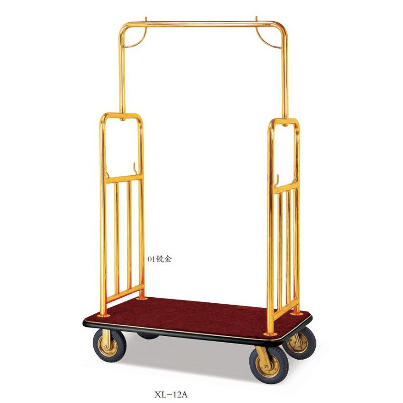 酒店大堂拆装式金顶行李托运手推车