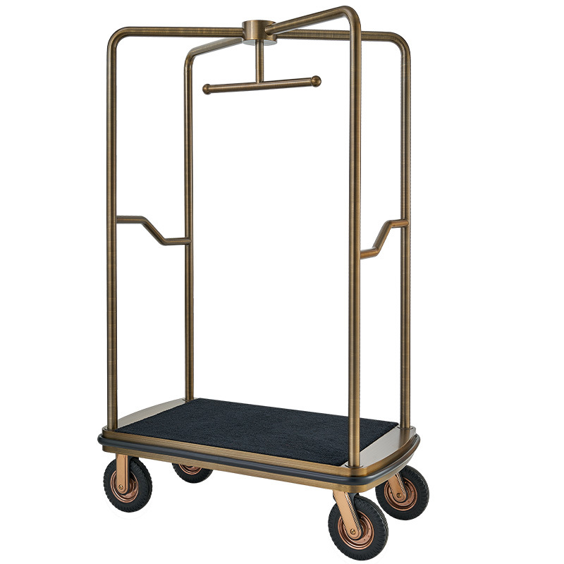 酒店行李手推车礼宾大堂箱包拖车拉车