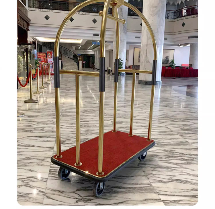 酒店大堂礼宾行李手推车