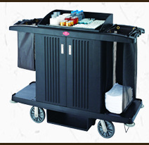 加厚塑料客房服务车