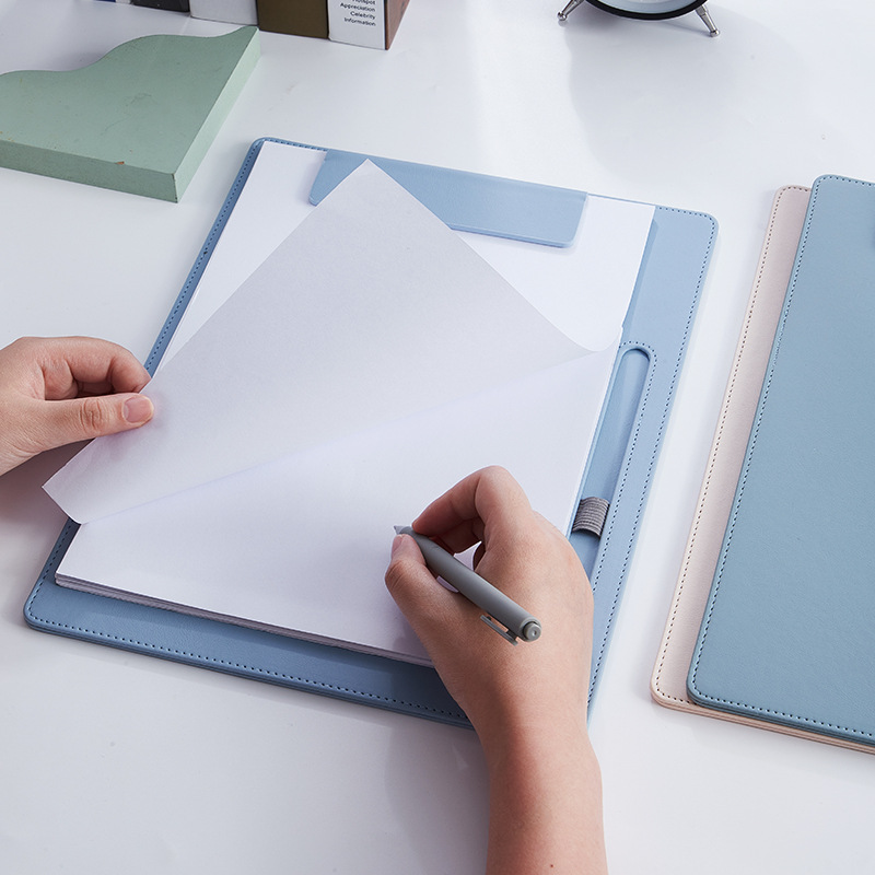 槽写字板件夹板笔文件夹