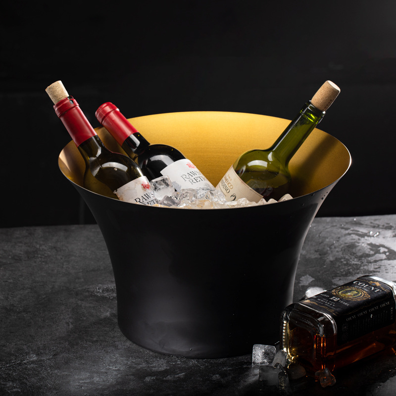 时尚香槟盆奢华不锈钢冰桶