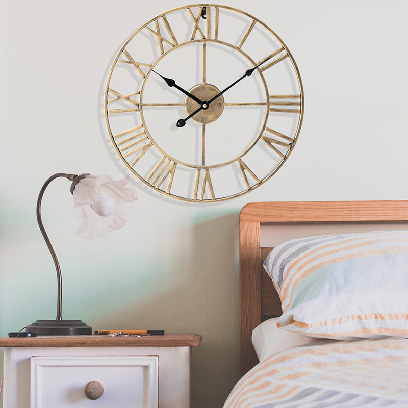 欧式复古铁艺挂钟