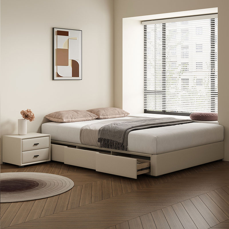 卧室抽屉储物床