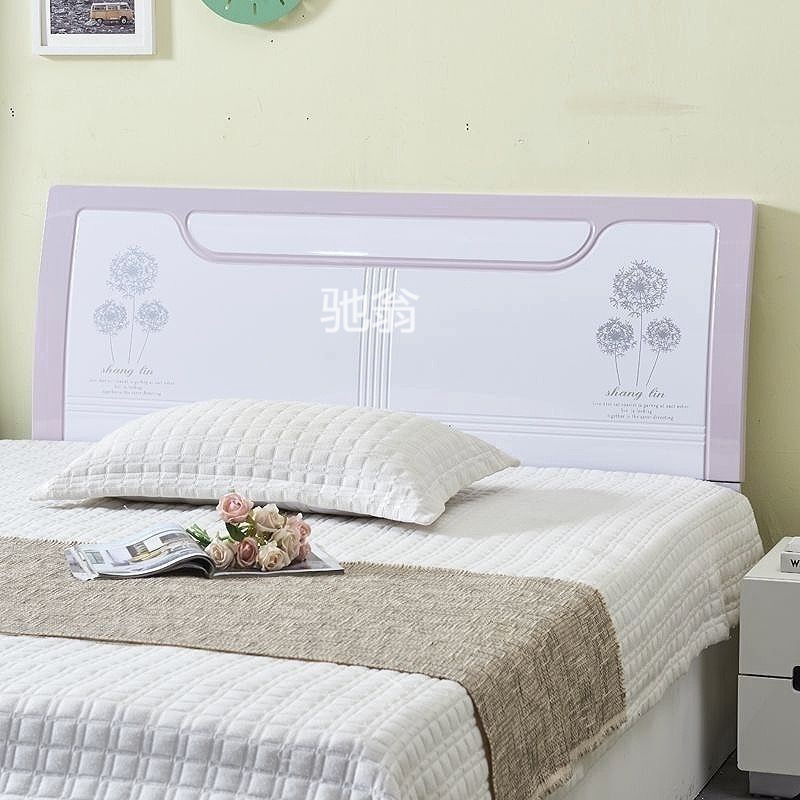 白色烤漆现代床头板