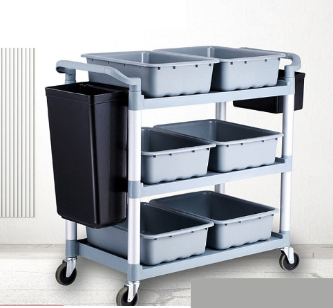 Thickened plastic silent collection dining car tableware recycling dining car