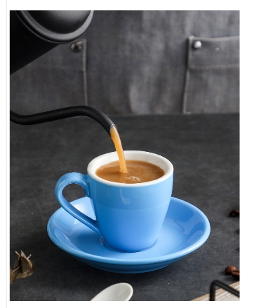 Color glaze extra thick cup Espresso cup Italian European standard latte cup