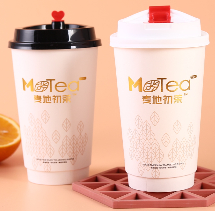 Hollow milk tea cup double anti-scalding hot drink coffee cup
