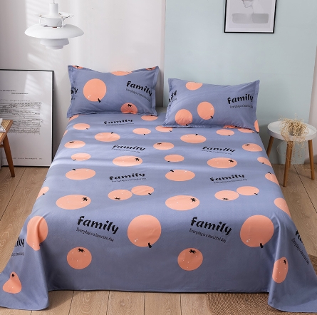 Washed cotton bed sheet