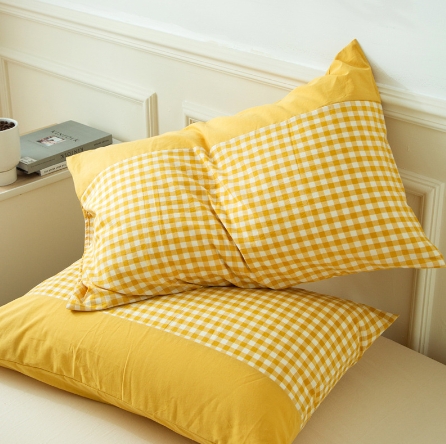 All cotton washed cotton pillowcase